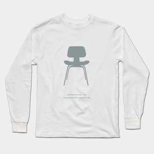 Dining Chair Wood, Charles and Ray Eames, 1946 Long Sleeve T-Shirt
